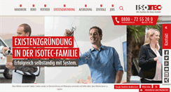 Desktop Screenshot of franchise.isotec.de